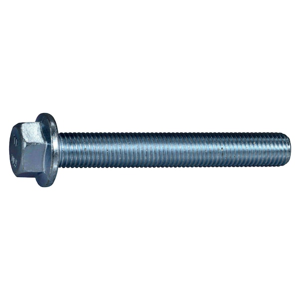 Midwest Fastener Class 10.9, M10-1.25 Flange Bolt, Zinc Plated Steel, 70 mm L, 2 PK 75727 - main
